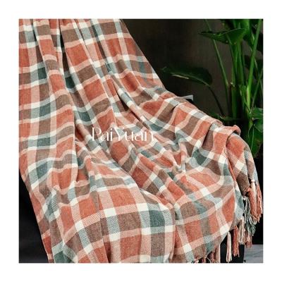 China Keep Warm High Quality Jacquard Blanket Knitted Blanket For Baby 100% Acrylic Knitted Throw Blanket PY00195 for sale