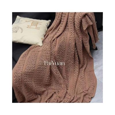 China Keep Warm Knit Warm Throw Blanket And Cozy Blankets Tassels Wrap Shawls Blanket Shawls PY00128 for sale