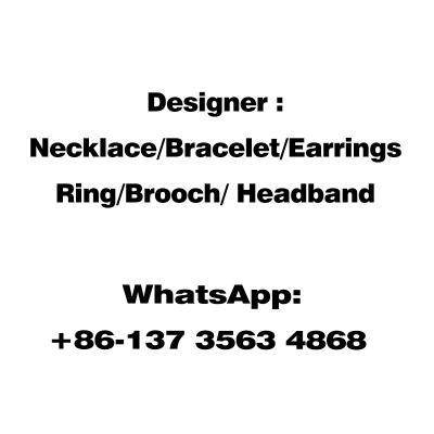 China Real gold plating designer jewelry branded jewelry earrings bracelet necklace ring and brooch pin for wholesale for sale