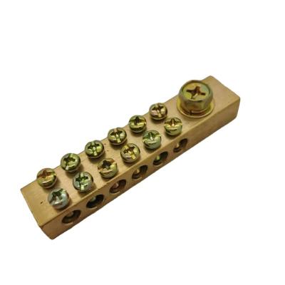 China Aluminum Alloys Distribution Box Wiring Bar , Guide Terminal Block Copper Terminal Block for sale