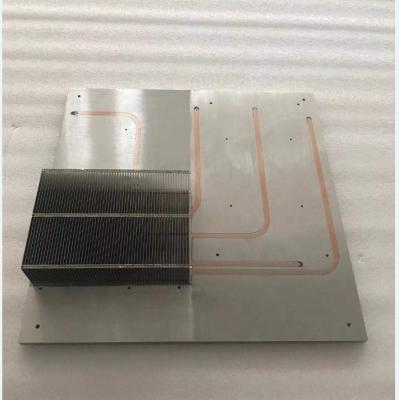 China Heater Parts CNC Machining For Aluminum Flat Tube Liquid Cold Plate for sale