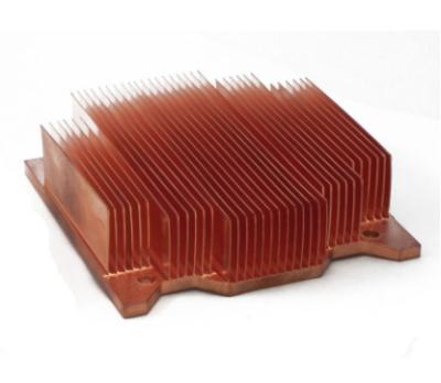 China Industry High Power Led Skived Fin Copper Heat Sink Made In China for sale