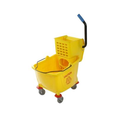 China Yellow Hotel Wringer Down Bucket Side Press Mop Wringer and Press Mop Wringer for sale