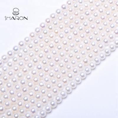 China Jewelry Making Wholesale 3.5-4mm Natural Tiny Small Size Rice Loose White Pearl Beads Strand Sale for sale