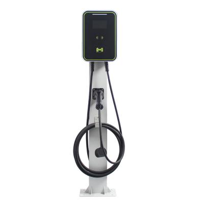 China Evse home wallbox level 2 fast charging station 7kw 11KW 22KW 16- 32a type 2 type 1 ev charger with app for sale