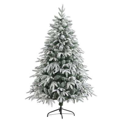 China Hot Sale Solvent Resistance Christmas Snow Tree For Home Decoration PVC Artificial Christmas Tree With Assemble arbol de navidad for sale