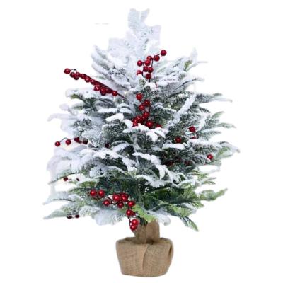 China Solvent Resist Arbol De Navidads DIY Xmas Decoration MINI Snowing Christmas Tree Natale Table Gift for sale