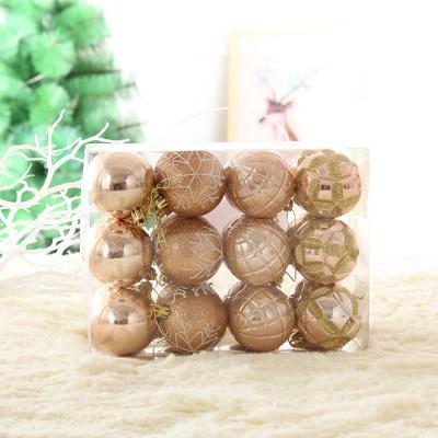 China Environmental Friendly 2020 Christmas Decoration Christmas Tree Personalized Decorations 24pcs Christmas Balls for sale