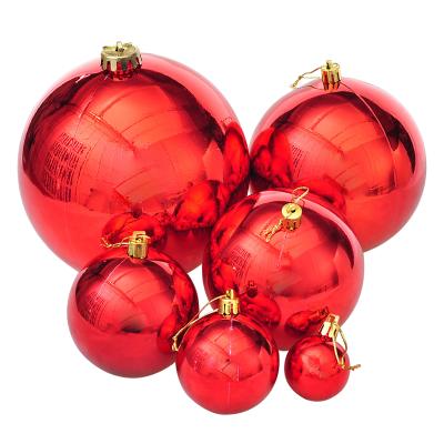 China Environmentally Friendly Decoration Plastic Christmas Balls Big Christmas Silver / Gold / Red Ball Christmas Tree Ornaments for sale