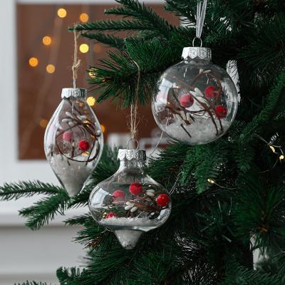 China Arbol De Navidads Christmas Tree Ball Christmas Tree Decoration Ornaments Environmental Friendly Hanging Plastic Ball for sale