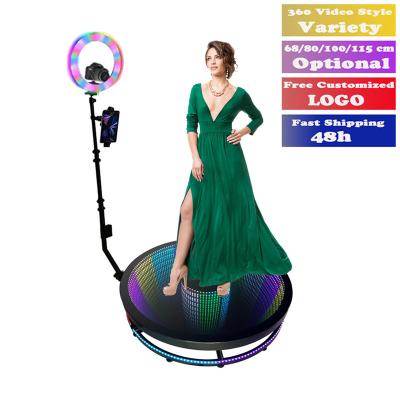 China Wedding Festivals & Business Services 360 Degree Photo Booth Fill Light Machine Portable Auto Ipad Selfie Camera Rotation 360 Video Auto Adjustable Photo Booth With Free A for sale