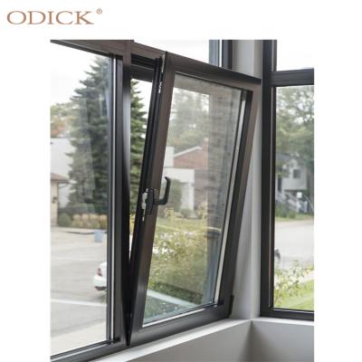 China Double Screen Top Brand Window Aluminum Window Folding Thermal Broken Glazed Window for sale