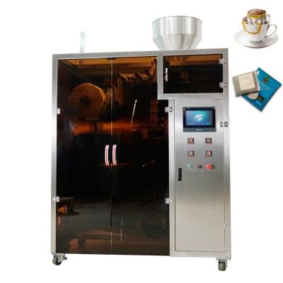 China Food Qindian Machinery Auto Ultrasonic Nitrogen Ear Drip Coffee Bag Sealing Hanging Filling Sealing Machine for sale