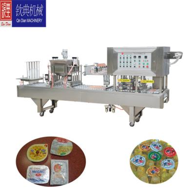 China Automatic Beverage Jelly Cup Filling and Sealing Machine/Ketchup/Sauce/Soymilk/Chilli Filling Machine for sale