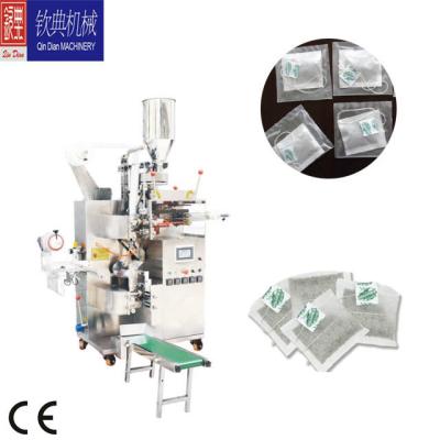 China Lipton chemical green tea bag packing machine/sleep tea inner and outer bag automatic with thread and tag packing machine for sale