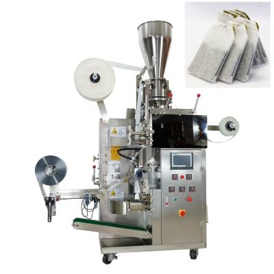 China Food Qindian Machinery Customized Small Double Envelope Tea Bag Bag Packing Machine With String And Tag for sale