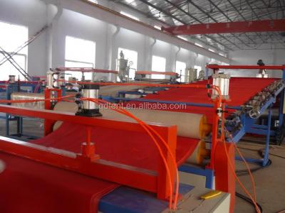 China Sheet PVC Carpet Making Machine / Plastic Carpet Machine / Spray Silk Carpet Production Line for sale