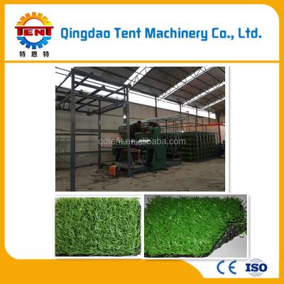 China Artificial Braiding PE Grass Mat Production Line / Lawn Grass Mat Making Machine for sale