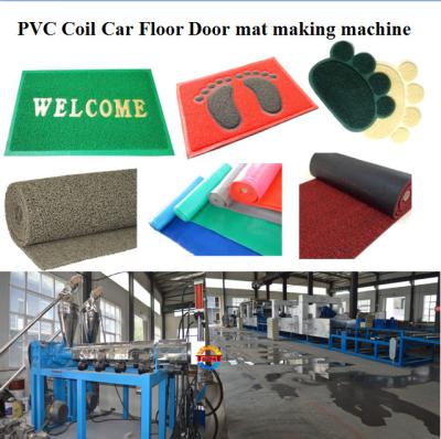 China Plastic Carpet Mat PVC Coir Coir Car Floor Door Mat Making Machine for sale