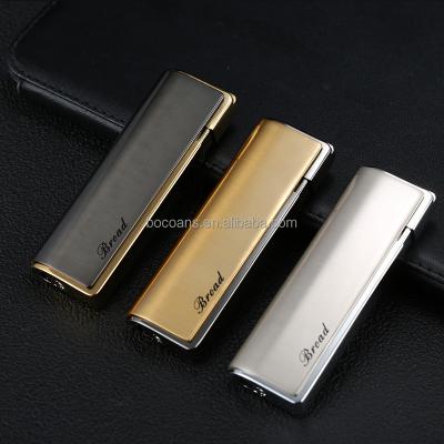 China CLASSIC Creative Windproof Cigarette Lighter Blue Flame Direct Lighter Metal Windproof Cigarette Set Wholesale for sale