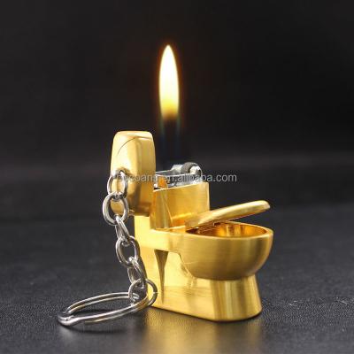 China YM073 CLASSIC Mini Toilet Modeling Open Creative Inflatable Cigarette Lighter Small Fire Pendant Pendant Wholesale for sale