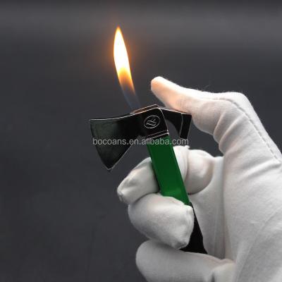 China CLASSIC Creative Inflatable Cigarette Lighter Metal Open Flame Ax Personality BD926 Wholesale Lighter for sale