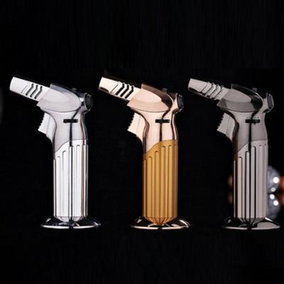 China JOBON zb-569 blue flame fixed fire creative direct windproof igniter gas welding cigar CLASSIC lighter gun for sale