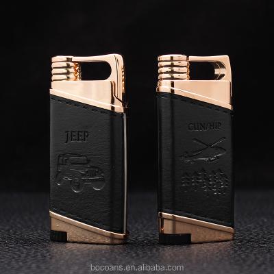 China CLASSIC Creative Inflatable Windproof Cigarette Creative Direct Lighter Metal Flame Lighter ZY007 Outdoor Lighter for sale