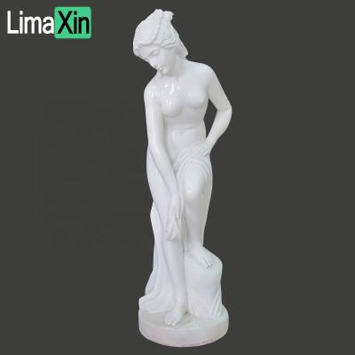 China EUROPEAN Customized Hand Carved Famous Nude Marble Statue Sculpture Women Stone Statue Ready To Ship for sale