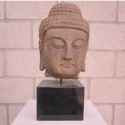 China Factory Direct Italian Marble Carving Marble Sculpture Life Size Buddha Head Statue Factory Supply Life Size Statue for sale