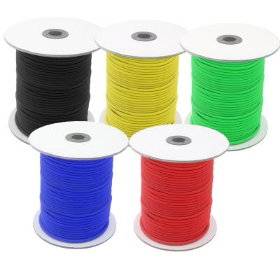 China 6mm 7mm stretch bungee cord elastic colorful elastic shock cord 8mm strong durable rubber cord for sale