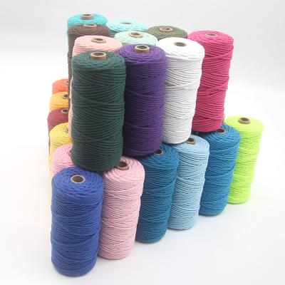 China High Tenacity Factory Direct Sale Yarn 3mm Macrame Cord Corde Cotone For Cotton Rope for sale