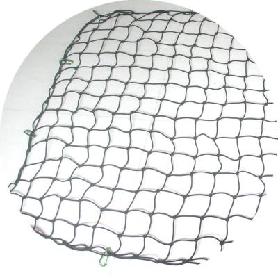 China High Quality PP Chat + Rubber Yarn High Quality Recycled Materials Storage Mesh Motorcycle Net Luggage Nets Polyester for sale