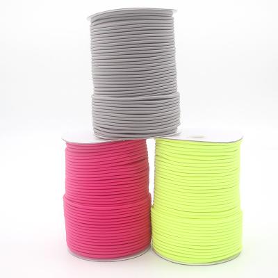 China Factory Direct Sales Flat Bungee High Tenacity Custom Printed 4mm High Resilience Rope Bungee Rope for sale