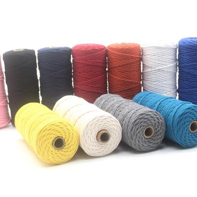 China High Tenacity Customized 4mm Wholesale-Macrame-Rope Bulk Macrame Rope For Cotton Rope for sale