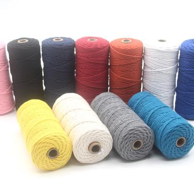 China High tenacity factory wholesale price braided 5mm nylon macrame rope for cotton rope for sale