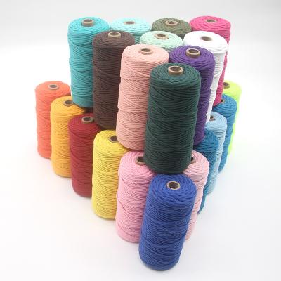 China High Tenacity Factory Directly Supply 3mm 3mm 9mm Macrame Rope For Cotton Rope for sale