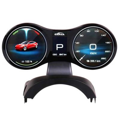 China 10.2-Inch LCD Multi-Function Panel Meter Two Panel Car Dual System Dual Mode Heads Up Displayer For Tesla Model 3/Y 236mm for sale