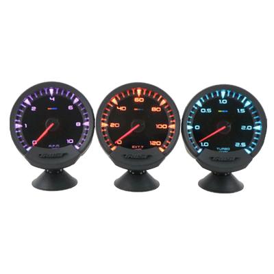 China LED+ABS Greddi 7 modification instrument oil pressure water temperature gear oil temperature color racing triple table for sale