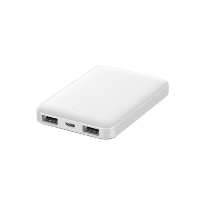 China Mini Size Handy Power Bank Mini Gift Power Bank Mobile Power Bank, 5000mAh Li-polymer Power Bank with Dual USB Ports for sale