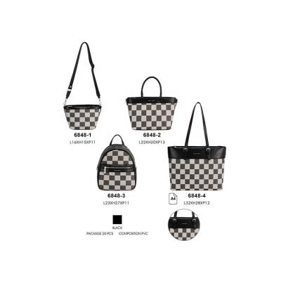 China David Jones High Capacity Portable Casual Business Lattice Large Tote Bags Women PVC Handbags Ladies for sale