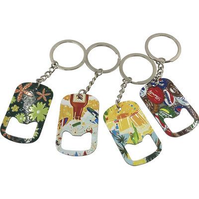 China Viable Hot Sale Promotional Gift Aluminum Bottle Opener Key Chain Cheap Beer Opener With Key Chain for sale