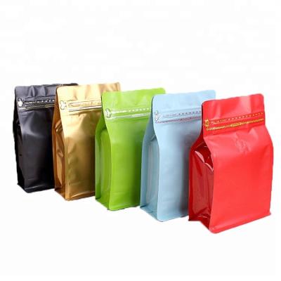 China Factory Wholesale Moisture Proof Coffee Bag With Zipper Resealable Bag With Valve Coffee Bag Packaging for sale