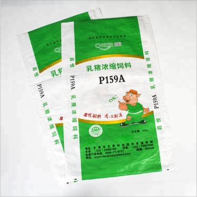 China Recyclable 25kg Food Packaging Laminated Recycled PP Woven Bag for sale