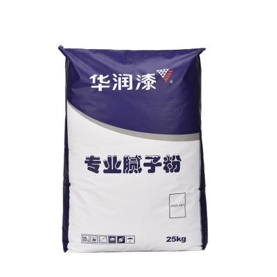 China Factory Wholesale Biodegradable Packaging Valve PP Woven Paper Bag For 50kg Cement Pakcage for sale