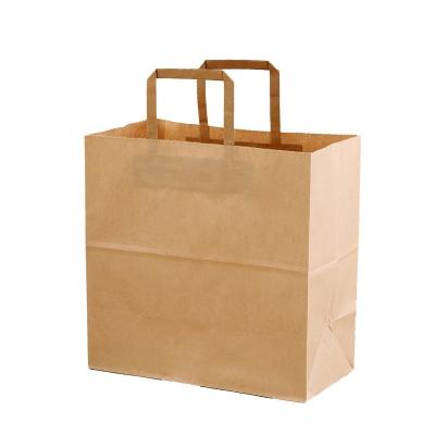 China Creative Eco Friendly Portable Brown Recyclable Recycle Kraft Paper Bags for sale