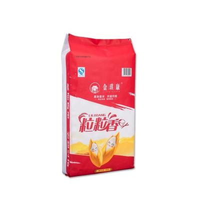 China Family Friendly Portable Woven Rice 100kg Tote Bag Recyclable for sale