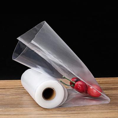 China Recyclable Custom Textured Tote Bags Embossed Plastic Vacuum Sealer Roll for sale