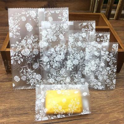 China Food Grade Recyclable Matt Frosted Back Seal Snacks OPP Plastic Disposable Back Seal Bag For Cake Sugar Snacks Packaging Bag for sale