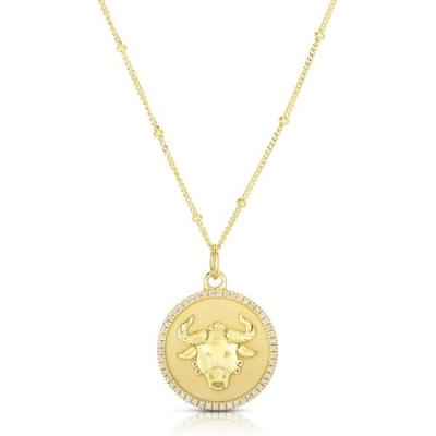 China Romantic 18K Sandblasting Gold Plated Zodiac Medallion 925 Sterling Silver Ball Chain Necklace Jewelry for sale